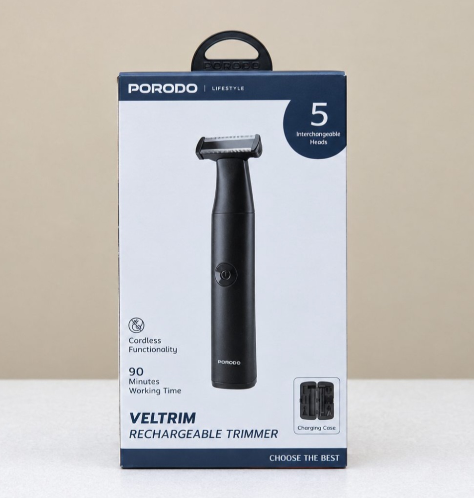 ماشین اصلاح و خط زن شارژی مدل PDLFSTAD3BK حرفه ای از برند PORODO