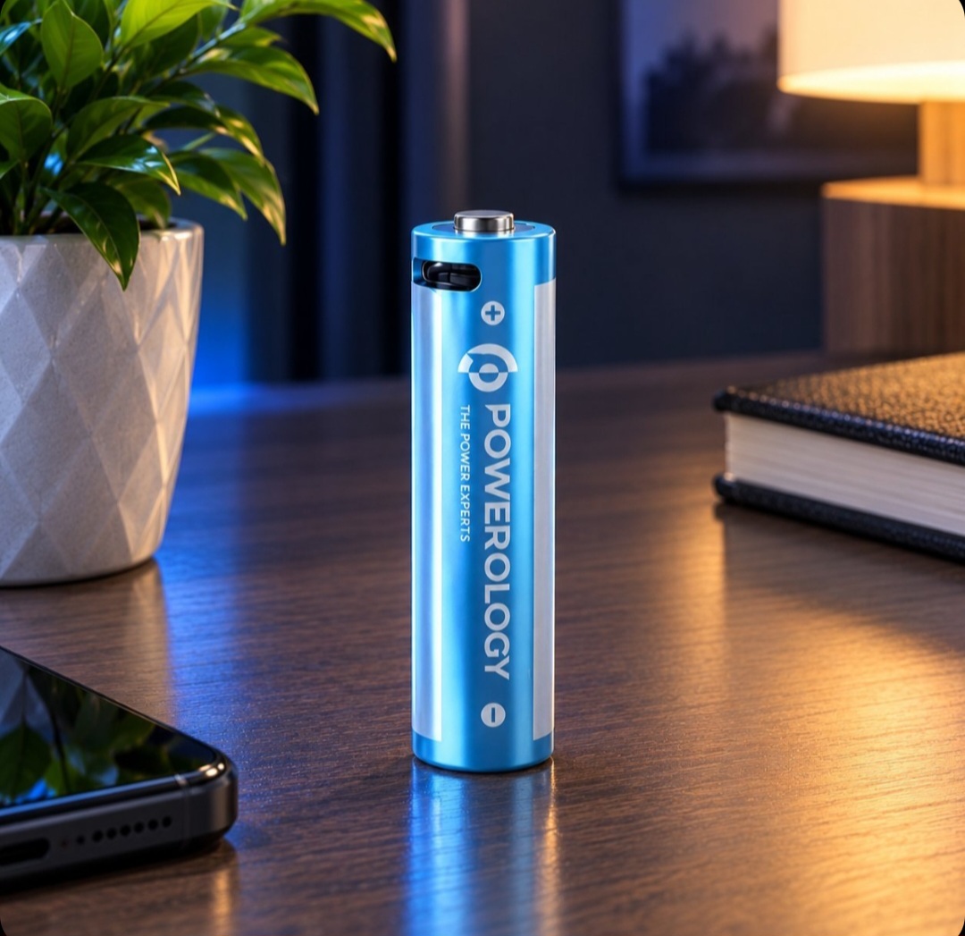 باتری قلمی شارژی برند پاورولوژی مدل PWAA322 ( Powerology AA Rechargeable Batteries)