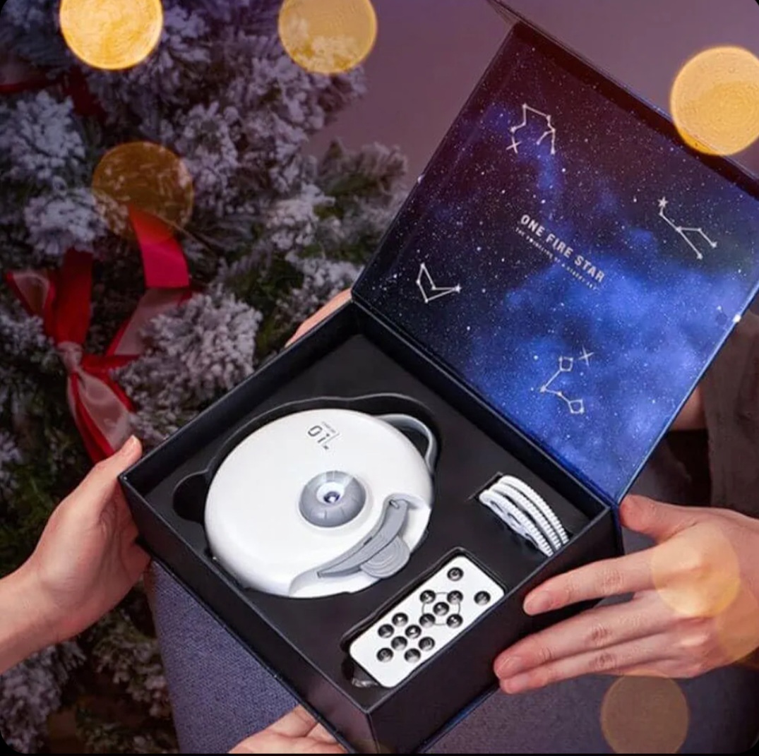 ویدئو پروژکتور one fire star projector WH_E18 اسپیکردار ( فقط اسلاید تصاویر )