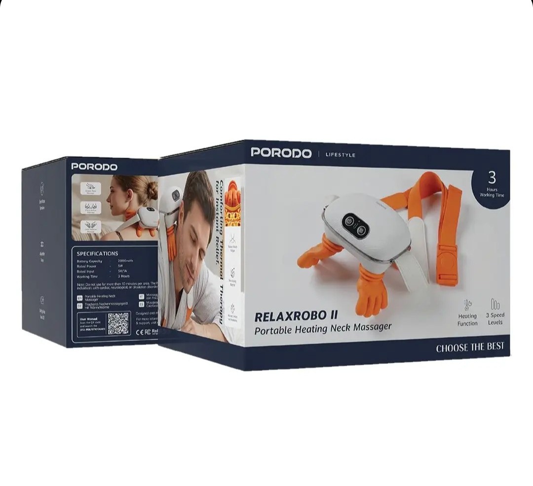 ماساژور طرح دست شارژی گردن و شانه PORODO LifeStyle  مدل RELAXROBO ll