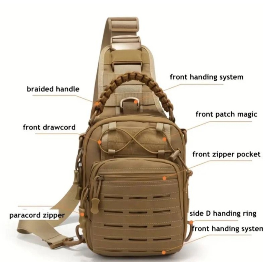 کیف بادی بگ بقا تاکتیکال مدل 5.11TACTICAL ,دوشی و دستی برزنت ضد پارگی